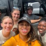 Selfie of 4 young female and 2 young male OT students